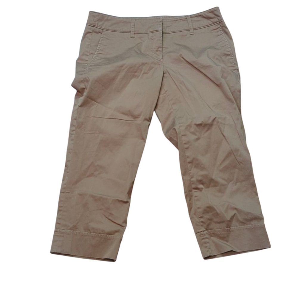 Willi Smith Cropped Tan Pants Color - Mocha Size 8